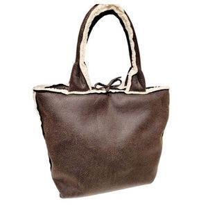 Faux Shearling Tote Bag - Ugg Style